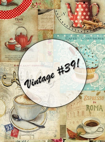 Imagen 2 de 10 de Láminas Vintage Decoupage Autoadhesivas A3 Ideal Fibrofacil