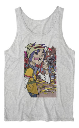 Musculosa Gorillaz 2d Diseños Griss