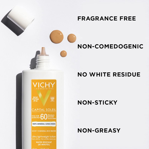 Protetor Solar Vichy Capital Soleil Tinted Mineral Spf 60 50