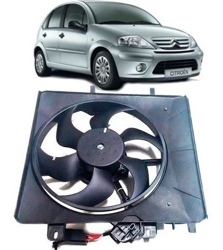 Eletroventilador Ventoinha Citroen C3 2003 À 2008 Com Módulo