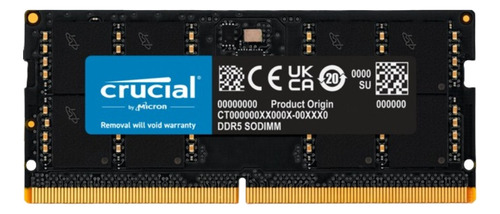 Memoria Ram Crucial 32gb Ddr5 4800mt/s Cl40 Ct2k32g48c40s5