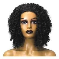 Comprar Peruca Cacheada Fibra Orgânica Curta Corte Chanel Repicado