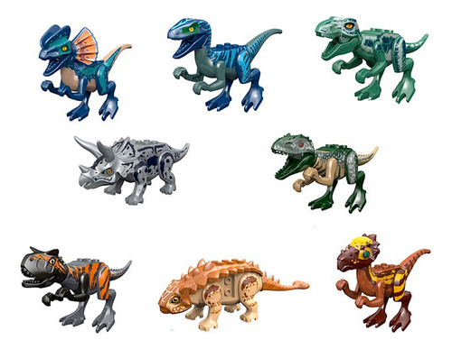 Dinosaurio Figura Armable Pack X 8 Dinosaurios Juguete Niños