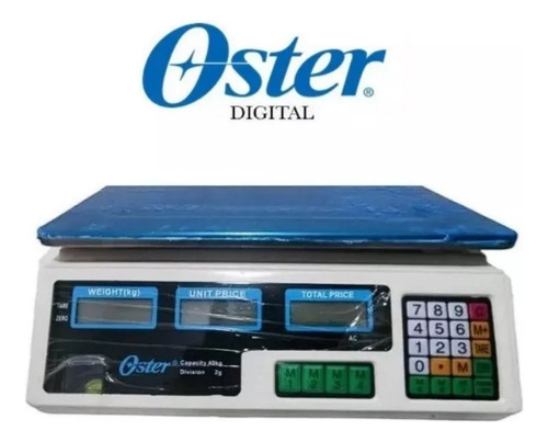 Peso Balanza Electrónica Oster Peso Digital 40 Kg 