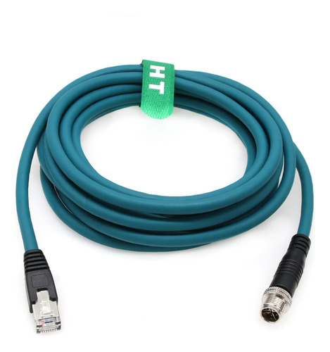 Hangton M12 Ethernet 8 Pin X-coded Rj45 Cat-7e Gige Cable P.