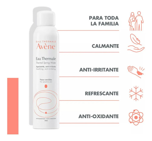 Agua Termal Avene Eau Thermal Spring Piel Sensible 300 Ml