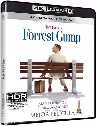 Forrest Gump 1994 Tom Hanks Pelicula 4k Ultra Hd + Blu-ray