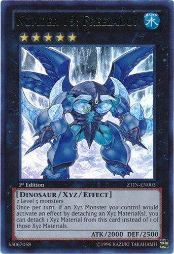 Yu-gi-oh! - Número 19: Freezadon (ztin-en003) - 2013 Zexal C