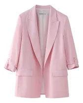 Comprar Nueva Chaqueta De Mezcla De Lino Y Lana Zra Stocking 2024 Pa