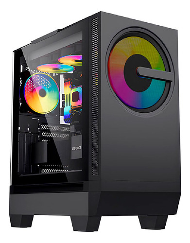 Case Gamer Rgb Teros Te1173n Con Parlante Frontal 5w 