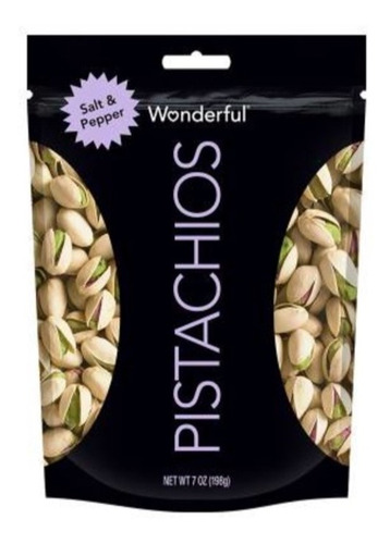 Pistaches Wonderful Sal Y Pimienta 198g 9pzas