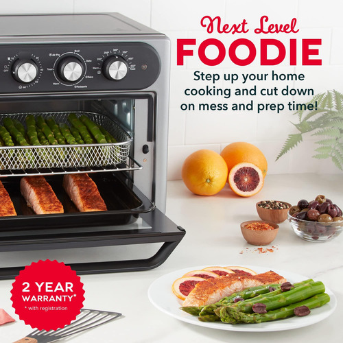 Dash Chef Series 7 In 1 Convection Toaster Oven Cooker