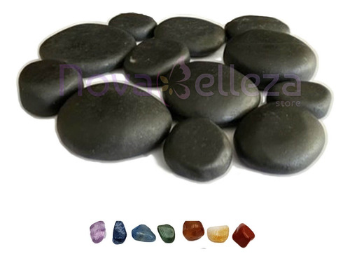 Kit De Pedras Para Massagens Quente E Fria E Chakras