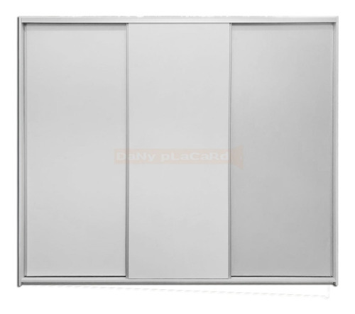 Placard Ropero 260 Ancho X 220 Rieles Y Perfiles Aluminio