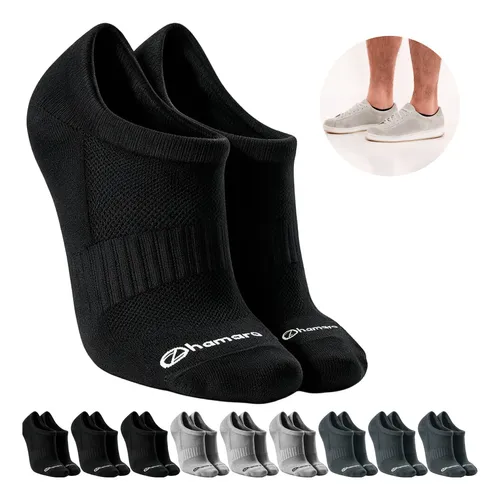 Kit com 10 Pares Meias Zhamaro Algodão Sapatilha
