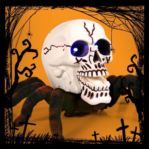 Tarántula Esqueleto De Luz De Control Remoto De Halloween