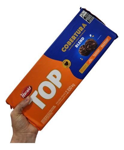Cobertura Fracionada Sabor Chocolate Blend 2,1kg Top Harald