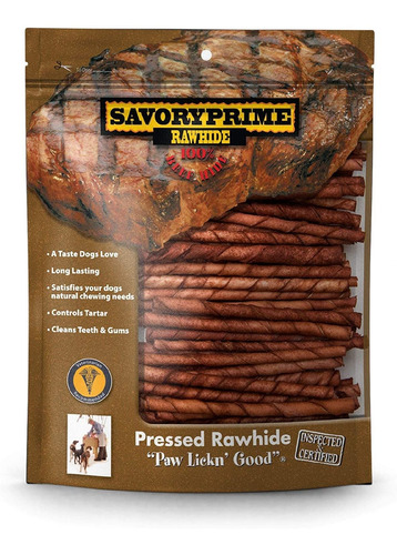 Savory Prime 100-pack Basted Twist Sticks, 5-inch, Brown