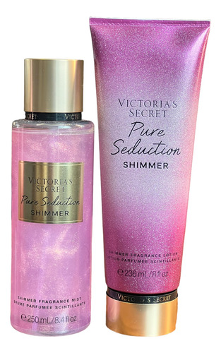 Set Victoria's Secret Crema Body Mist Pure Seduction Shimmer