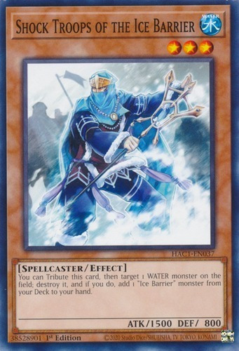 Shock Troops Of The Ice Barrier (hac1-en037) Yu-gi-oh!