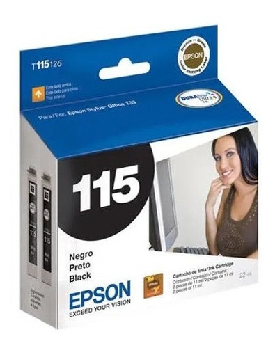 Cartucho De Tinta Epson 115 Original T115126 Negro 