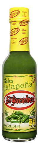 Salsa Jalapeña Verde El Yucateco Origen Usa 150mL
