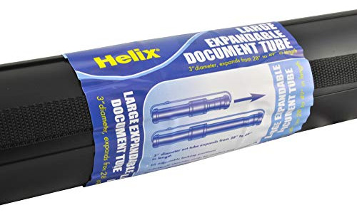 Helix Tubo Portadocumentos Grande Y Expandible De 3 Pulgadas