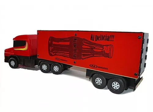 Miniatura Caminhão Baú Coca Cola Colecionável Réplica