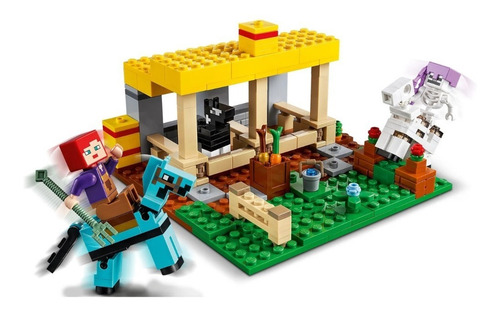 Imagem 4 de 5 de Lego Minecraft - O Estábulo De Cavalos - 21171
