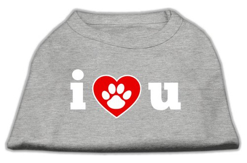 Ropa Gato - Mirage Pet Products 18-inch I Love U Screen Prin