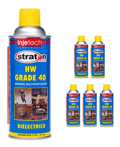 6pzs Liquido Lubricante Limpiador Multiusos Hw-40 11 Onzas