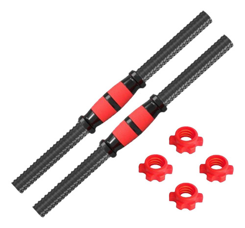 2 Pçs Haltere Haste Barra Barra Antiderrapante Aperto 35cm