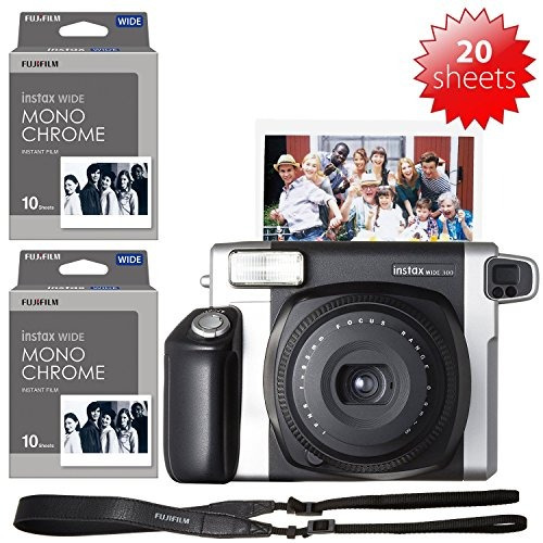 Camara Fujifilm Instax Wide 300 Y 2x Hojas De Pelicula Monoc