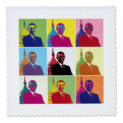 3drose Qs_130692_1 Presidente Barack Obama Pop Art Multi-vie