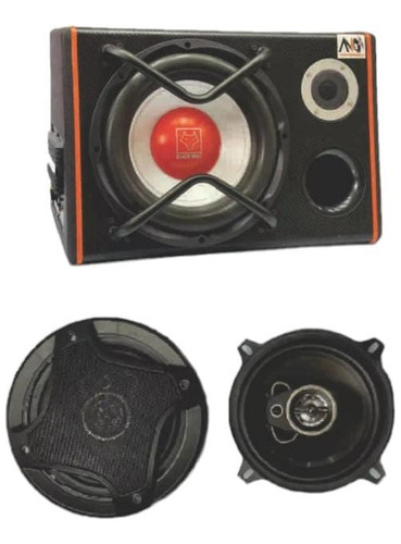 Subwoofer Potenciado+parlante 6 +tweeter Y Jgo.cables Regalo