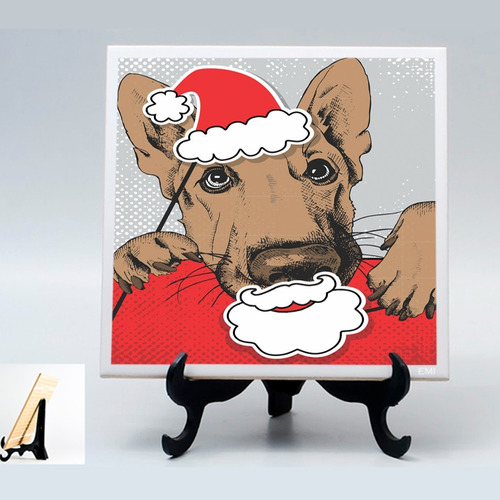 Quadro Presente Pet Cachorro Cão Dog Natal 126i