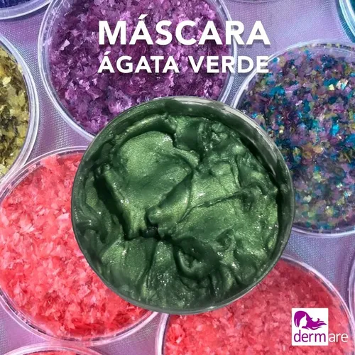 Mascarilla facial de ágata verde Dermare - 200 g