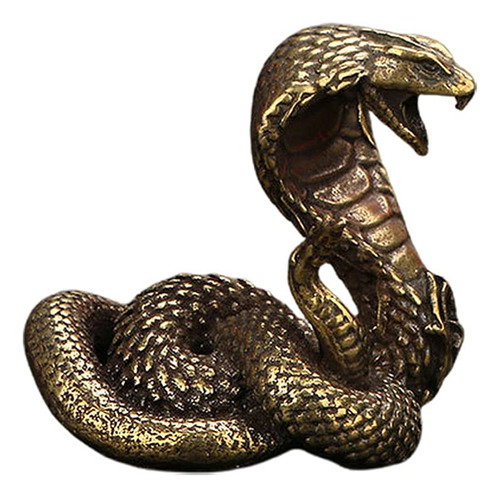 Toddmomy Estatua Serpiente Cobra Laton Escultura Figura