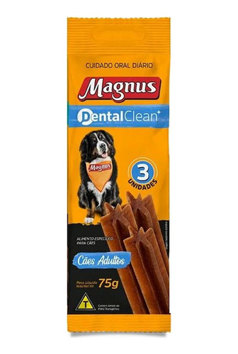 Petisco Para Cães Magnus Dental Clean Adulto Grande 75g