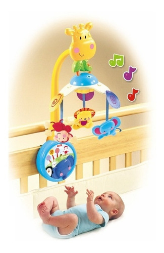 Movil Jirafa Musical 2en1 Para Cuna Y Coche Fisher Price (Usado)
