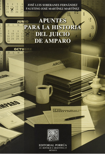 Apuntes Para La Historia Del Juicio De Amparo, De Jose Luis Soberanes Fernandez . Editorial Porrúa, Tapa Blanda En Español, 2010