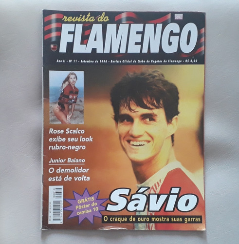 Revista Do Flamengo Savio Sept 1996 N° 11 Br