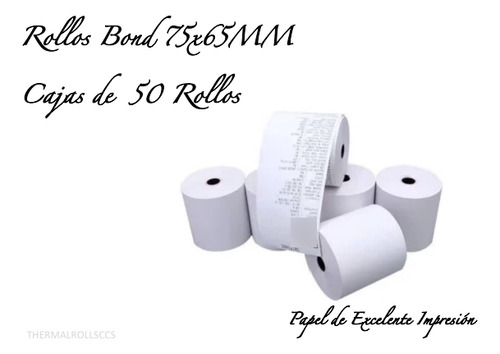 Rollos Bond 75x65mm 