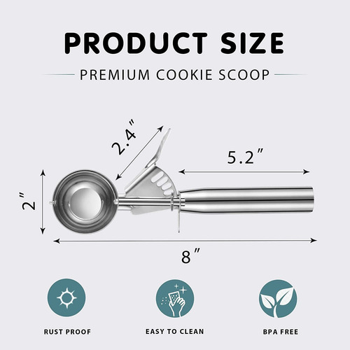 Cuchara Para Helado Cuchara Para Galletas Con Gatillo #24