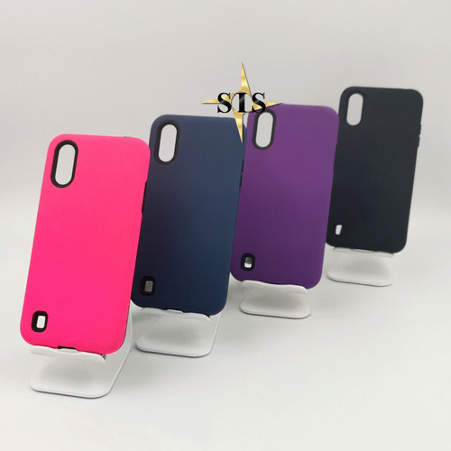 Imagen 5 de 10 de Estuche Protector Funda Samsung A01 + Vidrio Gratis