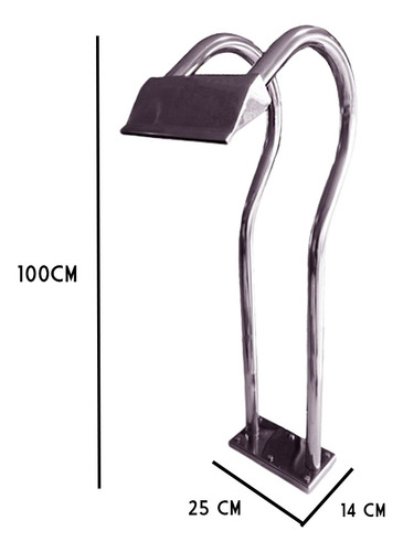 Cascata De Chão Para Piscinas Duplo X 1 Metro Em Aço Inox