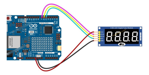 Modulo X4 Display 7 Segmentos Con 74hc595 4 Digitos