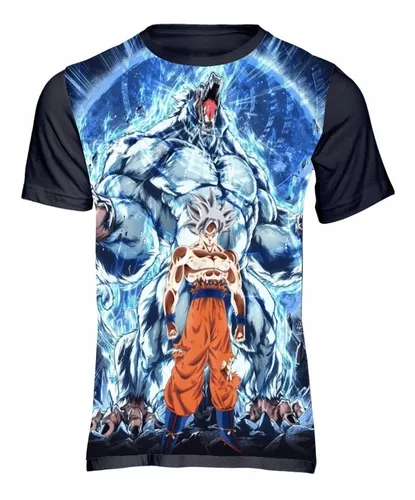 Camiseta Camisa Goku Instinto Superior Completo Dragon Ball