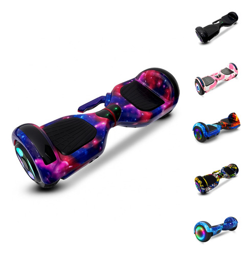 Overboard Skate Elétrico 6.5 Com Led Bluetooth Para Criança Cor Violeta