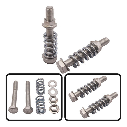 2x M10x1.5 Juego De Tornillos De Escape Y Resorte Accesorios